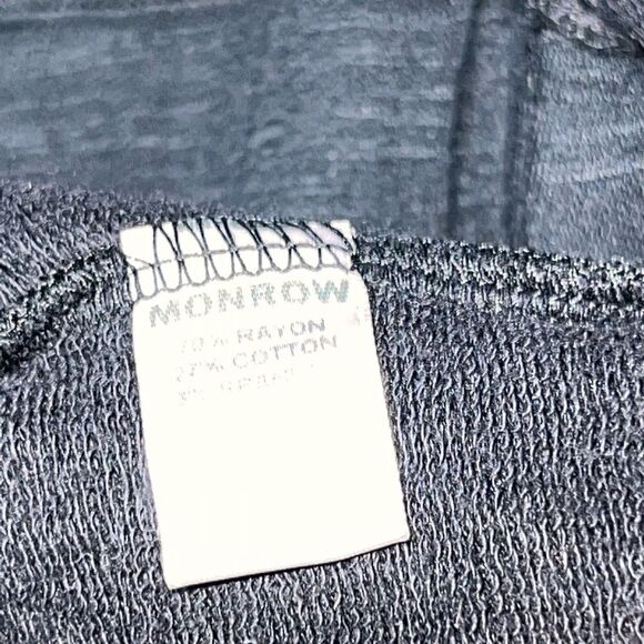 NWOT Revolve Monrow Super Soft French Terry Black Romper Loungewear Sz S - Picture 11 of 11